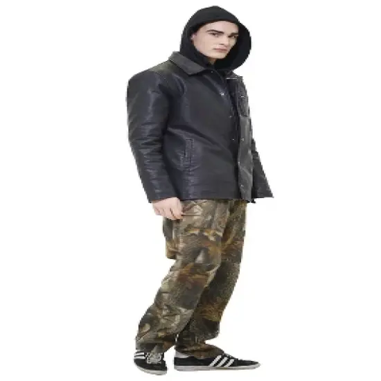 Members Only Mens Vegan Leather Coach Jacket image {1}