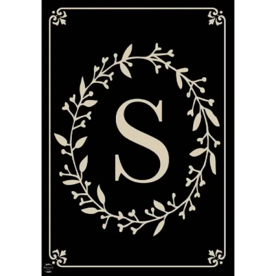Briarwood Lane Everyday Garden Flag 12x18 For Outdoor Briarwood Lane Classic Monogram Letter S Garden Flag Flags For Outside image {4}
