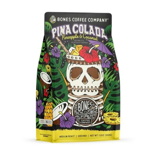 Bones Coffee Company Pina Colada 12 oz (Whole Bean) image {6}