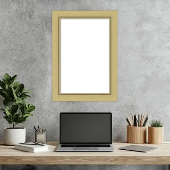 Amanti Art Landon Gold Narrow Framed Dry Erase Magnetic Board image {6}