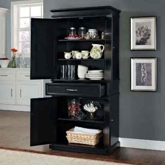 Parsons Pantry Storage Wood/Black - Crosley image {7}