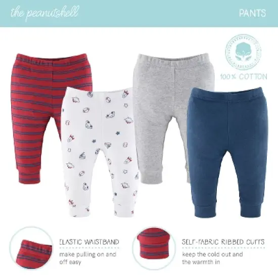The Peanutshell Boy Stuff Newborn Layette Set for Baby Boys, 30-Pieces, Blue/Red, 0-3 Months image {3}