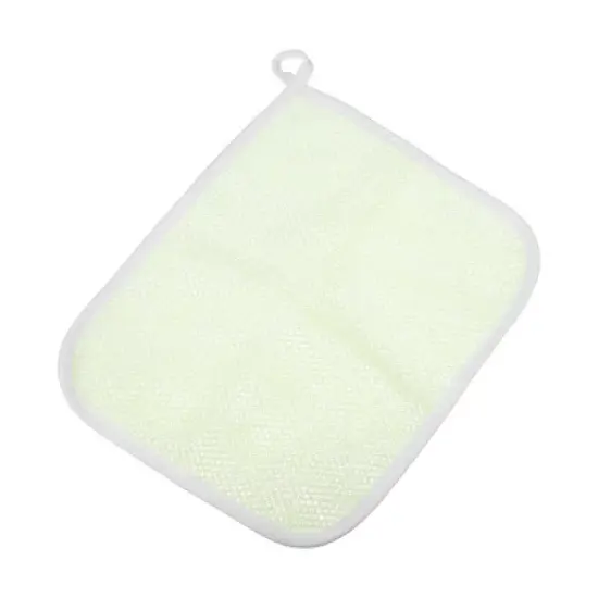 Unique Bargains Double Side Elasticity Body Scrub Towel Beige 1 Pc image {6}