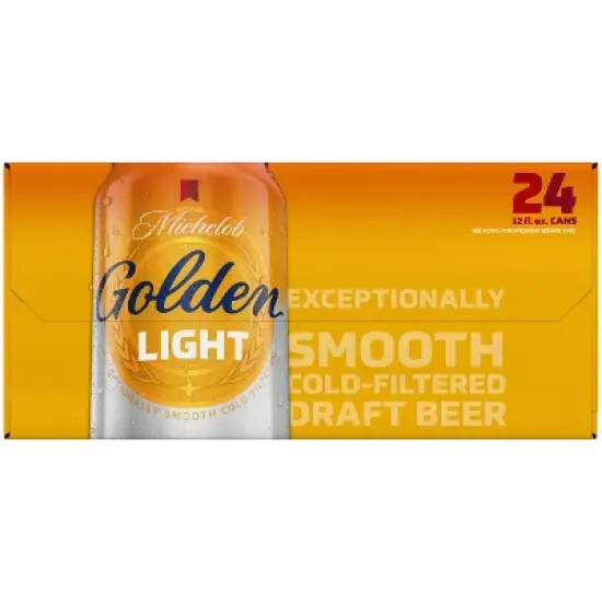 Michelob Golden Light Draft Beer - 24pk/12 fl oz Cans image {2}