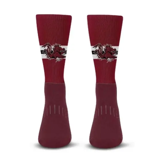 NCAA South Carolina Gamecocks Streak Team Color Crew Socks - L image {1}