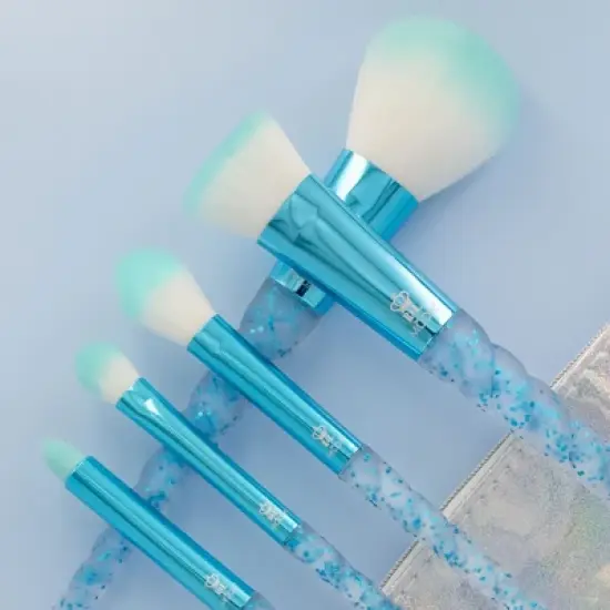 MODA Brush Frozen Flight 6pc Makeup Brush Kit, Includes Precision Contour, Highlight, and Shader Makeup Brushes image {3}