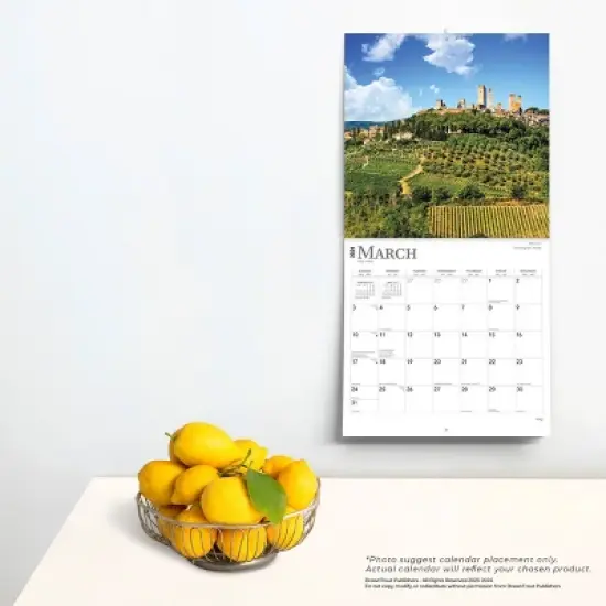 Browntrout 2024 Wall Calendar 12"x12" Italy image {3}