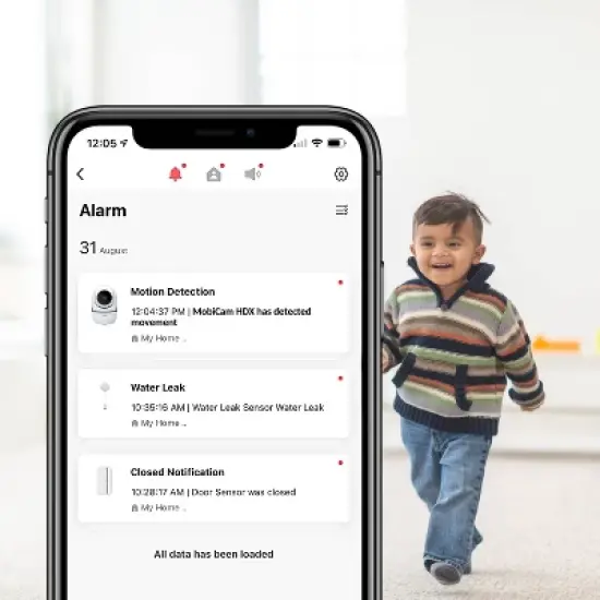 MobiCam HDX Pan & Tilt Smart HD WiFi Video Baby Monitor -Monitoring System - WiFi Camera with 2-way Audio image {3}