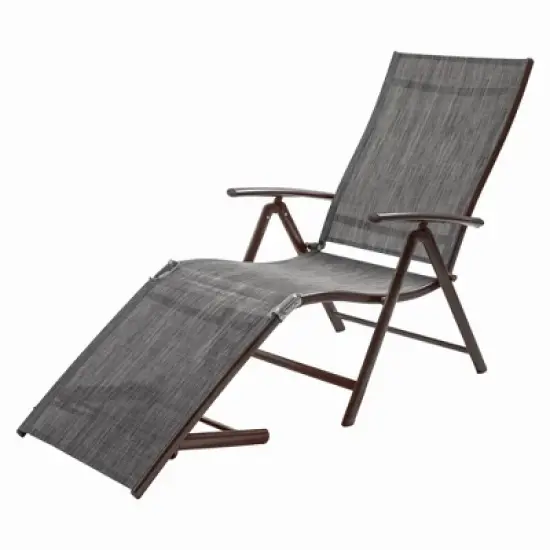 2pc Outdoor Aluminum Adjustable Chaise Lounges - Crestlive Products image {3}