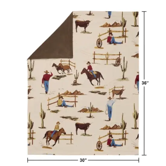 Sweet Jojo Designs Boy Baby Swaddle Blanket Wild West image {3}
