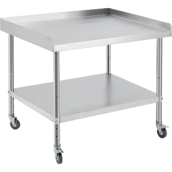 24x24x30 Inch Equipment Grill Stand Table Stainless Steel NSF Certified 400 Lbs Capacity with Adjustable Legs image {9}