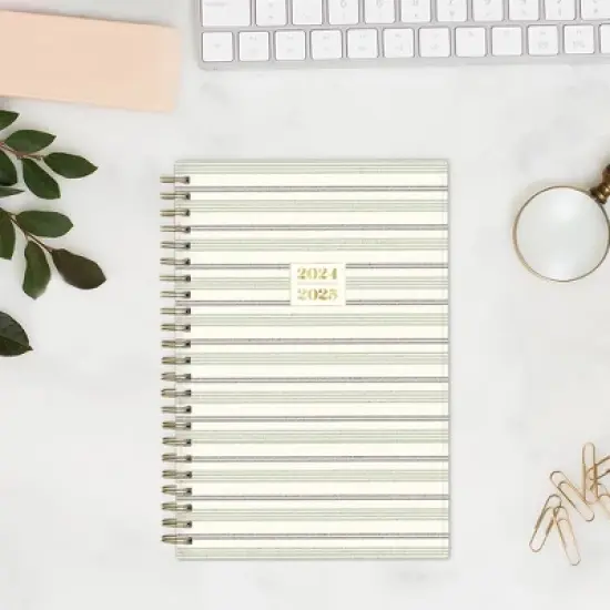 The Everygirl X Day Designer 2024-25 Weekly/Monthly Planner with Notes 8"x5" Wirebound Soft Sage: Adult Stationery July-June image {1}