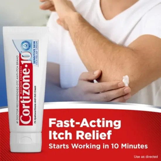 Cortizone-10 Natural Sensitive Skin Anti-Itch Cream - Hydrocortisone - 2 oz image {2}