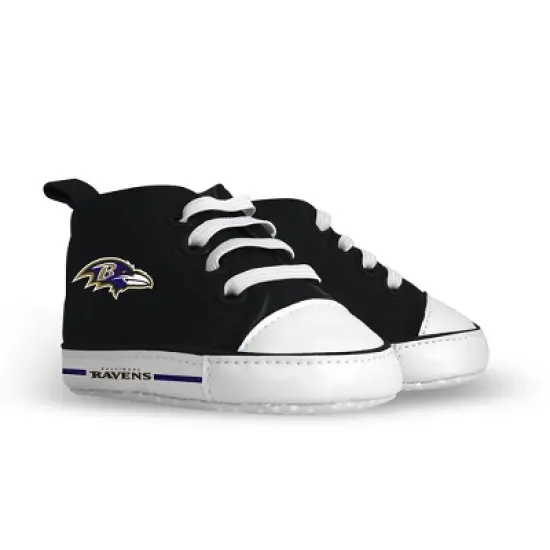 Baby Fanatic 2 Piece Bid and Shoes - NFL Baltimore Ravens - White Unisex Infant Apparel image {1}