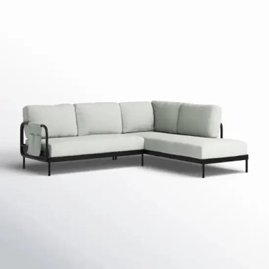 Modular LShaped Performance Fabric Sectional Sofa MatteFinish Frame & Ultra Support Seating Platform Ready image {2}