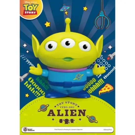 TOY STORY Small Vinyl Piggy Bank: ALIEN image {1}