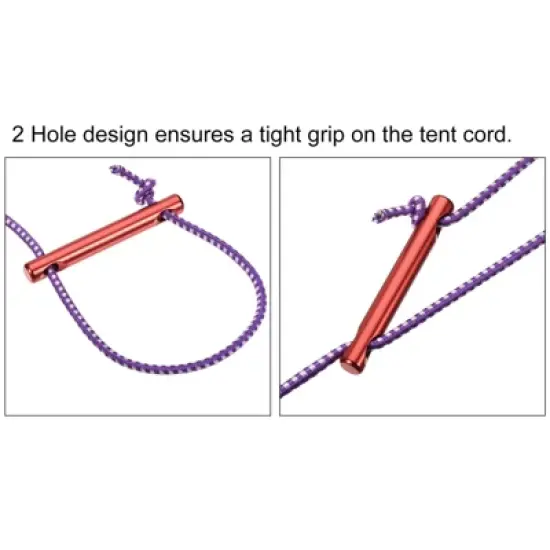 Unique Bargains Tent Rope Adjusters Aluminum Alloy Fasteners for Outdoor Camping Hiking image {4}