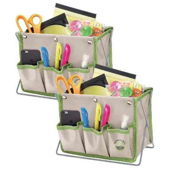 2pk 3-Pocket Desk Organizer - Sensational Classroom image {1}