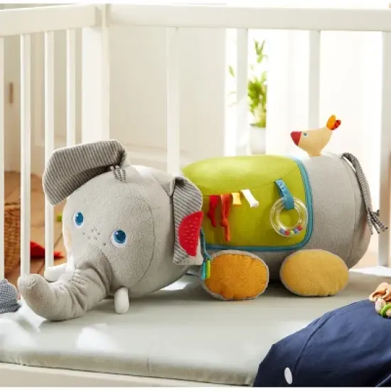 HABA Discovery Elephant - Oversized Plush Sensory Activity Toy for Baby Nursery's - Ages 6 Months + image {5}