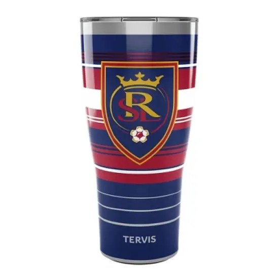 MLS Real Salt Lake 30oz Hype Stripe Stainless Steel Tumbler image {3}