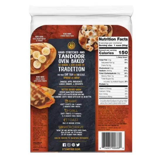 Stonefire Original Mini Naan - 8ct image {1}