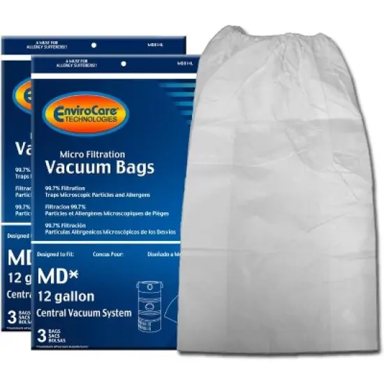 Modern Day 12 Gallon Central Vacuums Micro Filtration Vacuum Cleaner Dust Bags 6 Pack image {4}