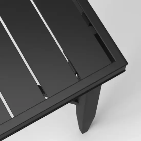 Searsburg Aluminum 4 Person Slat Top Square Patio Dining Table, Outdoor Furniture - Threshold&trade; image {3}