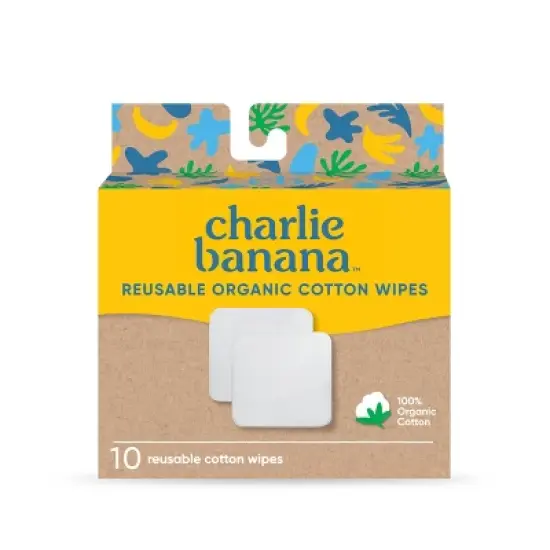 Charlie Banana Organic Cotton Baby Wipes - 10ct image {6}