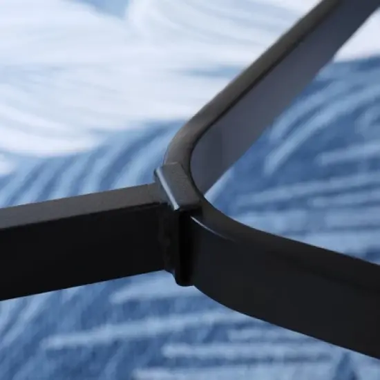 Captiva Designs 9pc Outdoor Dining Set with Rectangle Table and Beige Aluminium Textilene Chairs image {10}