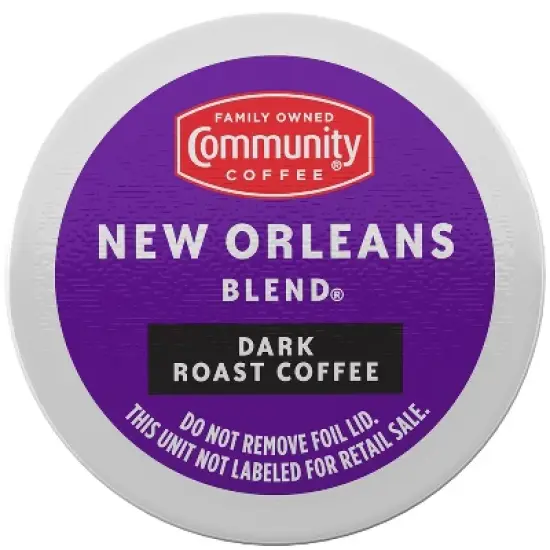 Community Coffee New Orleans Blend Dark Roast Coffee - Single Serve Pods - 24ct image {2}