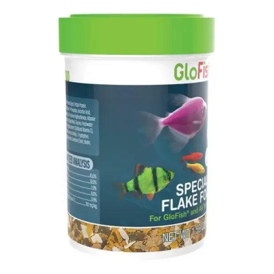 GloFish Special Flake Food Color-Enhancing Tropical Dry Fish Food - 1.59oz image {2}