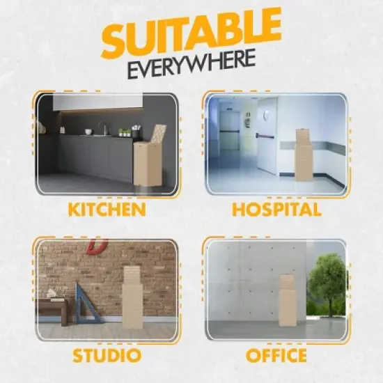 Chic Crate-Resin Manual Lift Outdoor Trash/Recycling Bins - 31 Gallons image {2}