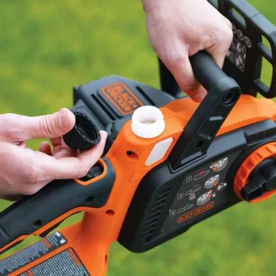 Black & Decker LCS1020 20V MAX Brushed Lithium-Ion 10 in. Cordless Chainsaw Kit (2 Ah) image {8}
