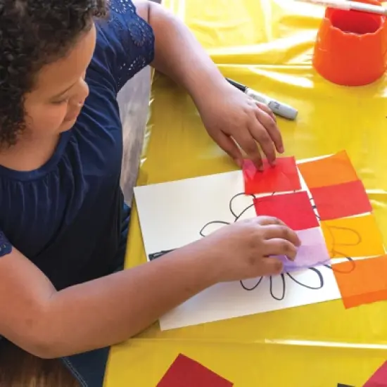 Spectra&reg; Deluxe Bleeding Art Tissue, 25 Assorted Colors, 12" x 18", 100 Sheets Per Pack, 3 Packs image {4}