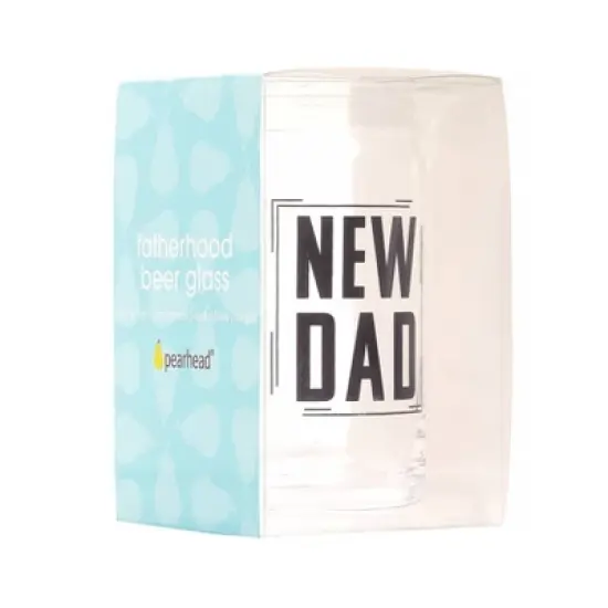 Pearhead New Dad Beer Glass 16 oz image {4}
