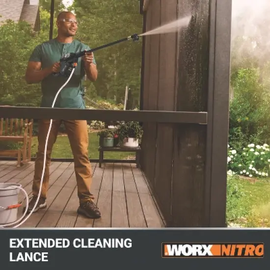 Worx Nitro WG633 20V Brushless Hydroshot Plus Portable Power Cleaner (710 MAX PSI) - Battery & Charger Included image {8}