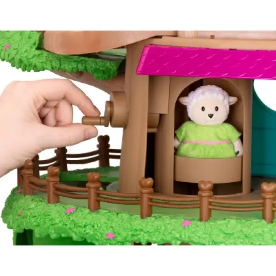 Li'l Woodzeez Toy Treehouse with Elevator 22pc - Treehouse Playset image {2}