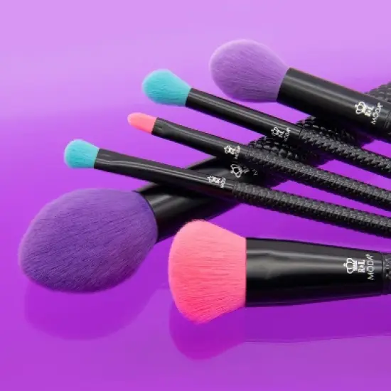 MODA Brush Neon Nights Full Face Makeup Brush Set- 6pc image {1}