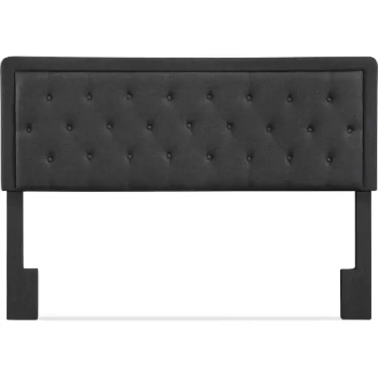 King Amery Tufted Upholstered Headboard Charcoal - Adore Decor image {7}