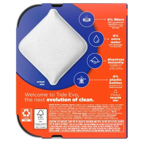 Tide Evo Spring Blast Laundry Detergent Tiles image {9}