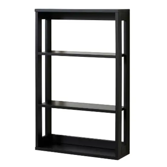 Wooden Wall Shelf Matte Black - Zenna Home image {5}