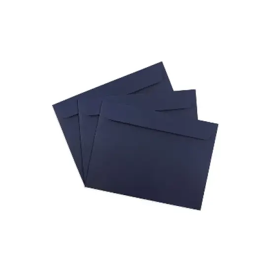 JAM Paper Booklet Envelopes 9" x 12" Navy Blue 500/Box (263916011d) image {2}