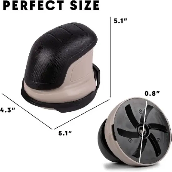 Zone Tech 3 in 1 Electric Ice Scraper for Car Windshield - Rechargeable Cleaning Brush, Polishing Machine and Snow Removal No Scratch Rotating Disc image {3}