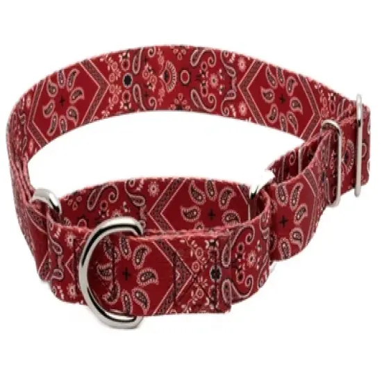 Country Brook Petz Red Bandana Martingale Dog Collar image {7}