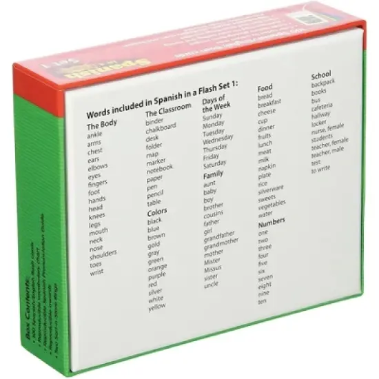 Edupress Spanish in a Flash Set 1 image {1}