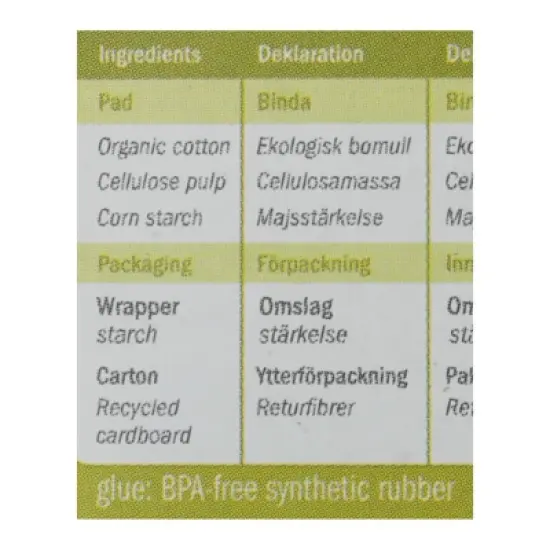 Natracare Organic Panty Liners Normal - 18 ct image {3}