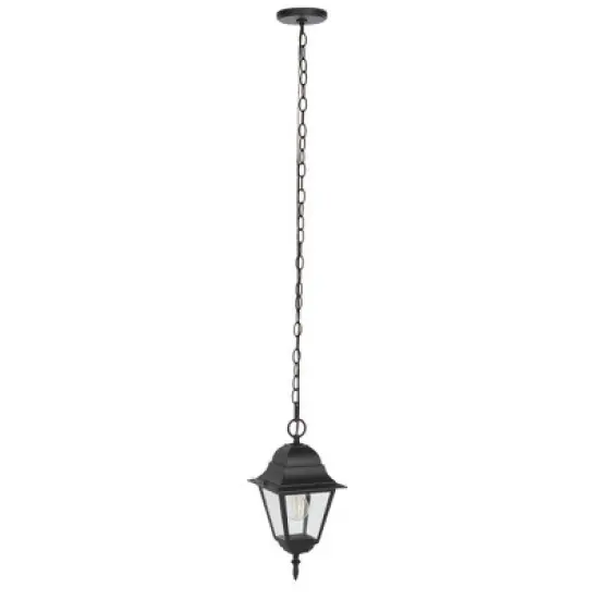 Rhion 7.1" Outdoor Pendant - PLT7027 - Black - Safavieh image {4}