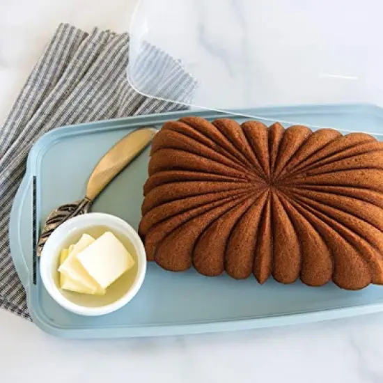 Nordic Ware Loaf Cake Keeper, Blue,12.8L x 7.3W x 4.6H image {4}