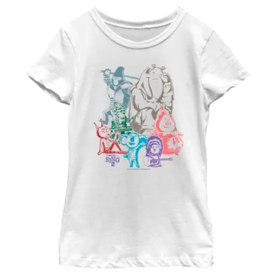 Girl's Sing 2 Colorful Group Shot T-Shirt image {3}