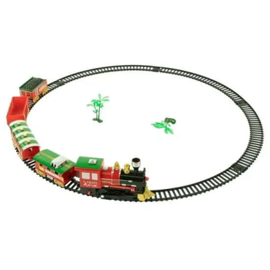 Northlight 21pc Red Battery Operated Lighted and Animated Classic Train Set image {3}